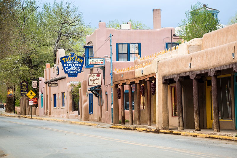 Main Street of Taos, New Mexico