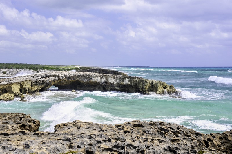 Beach on the far side of Cozumel