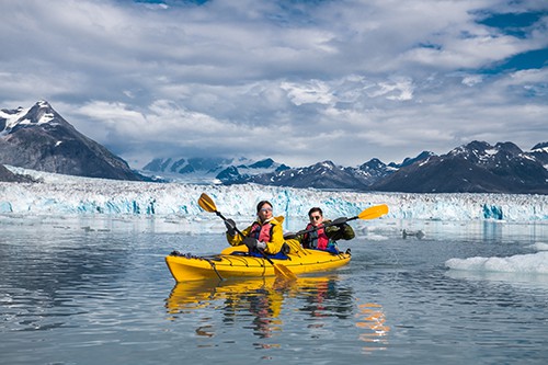 Kayaking in Alaska's Glaciers