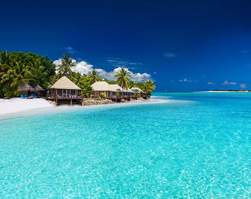 Over Water Bungalows in Fiji