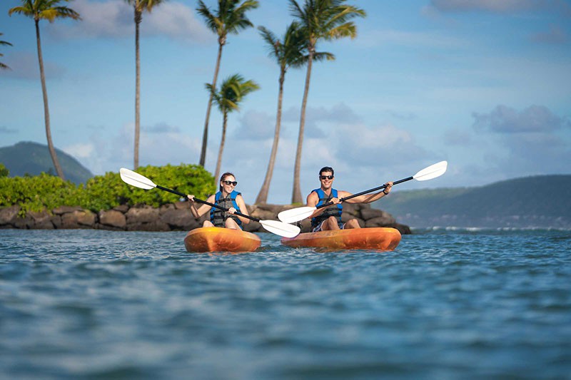 Kayaking at Kahala Hotel and Resort