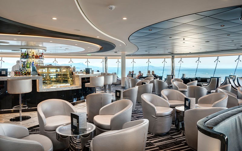 Lounge aboard the MSC Meraviglia