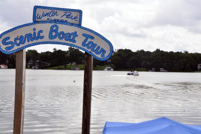 Exploring Winter Park by boat