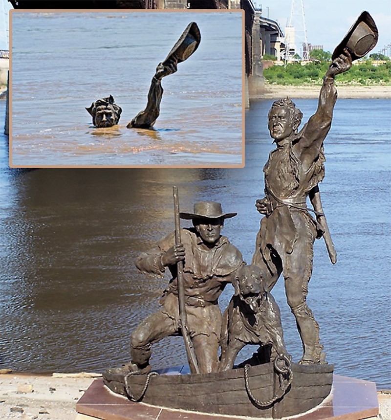 Lewis and Clark statue in St. Louis