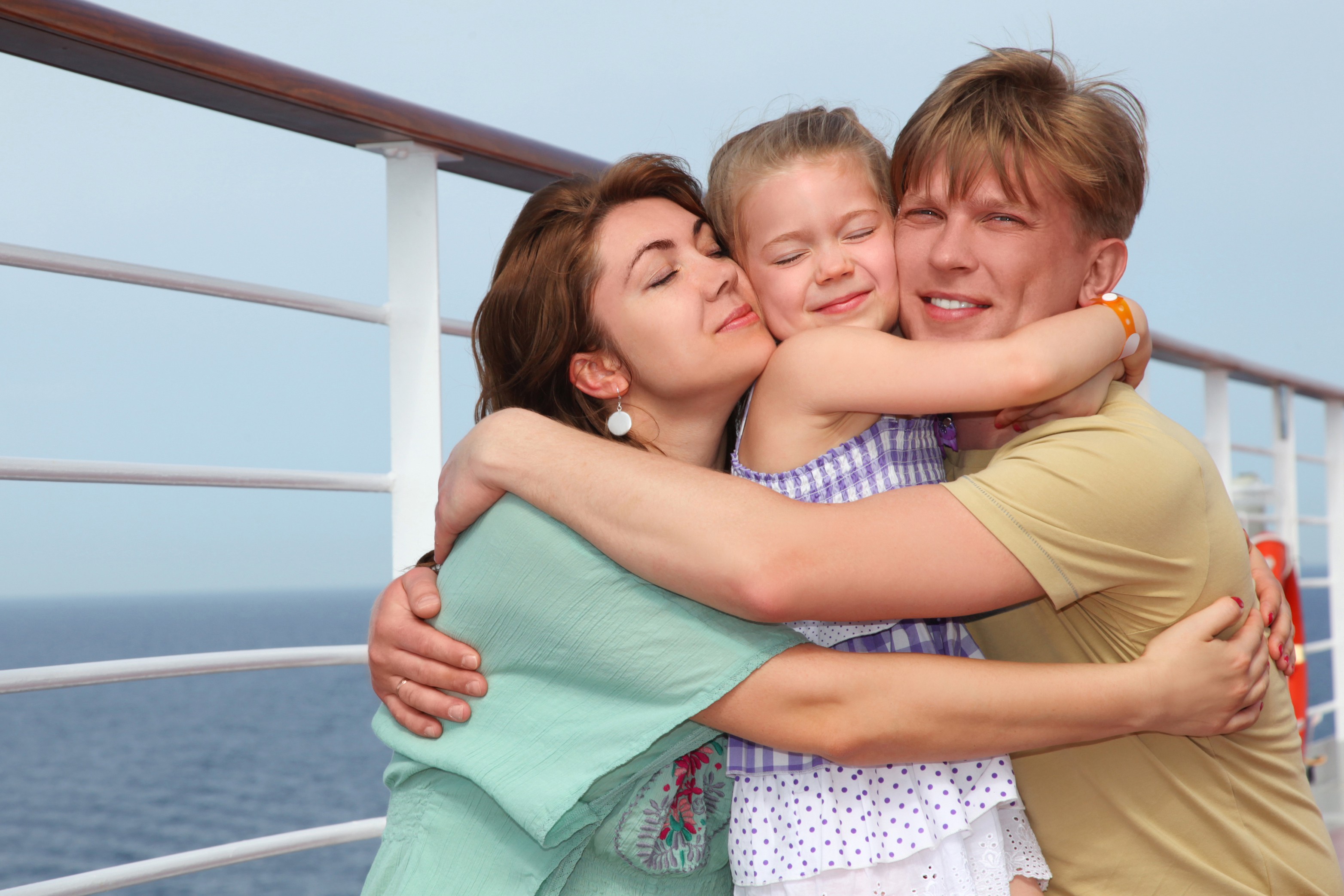 Families on a cruise