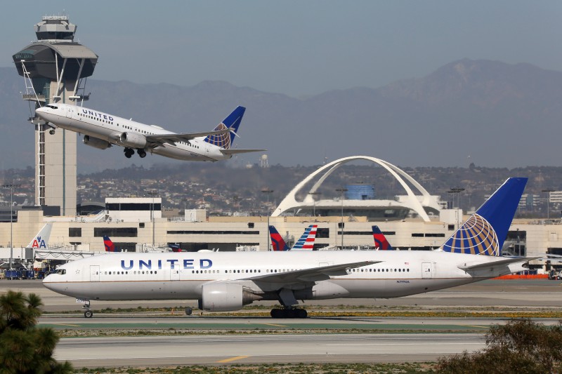 United planes at airport