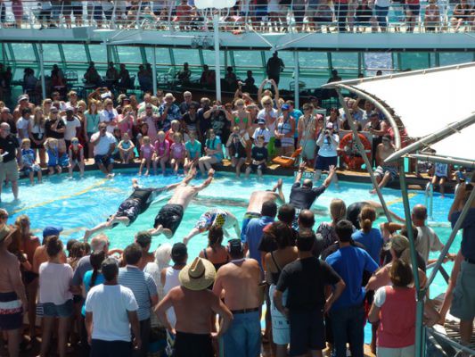 Caribbean cruises can get crowded