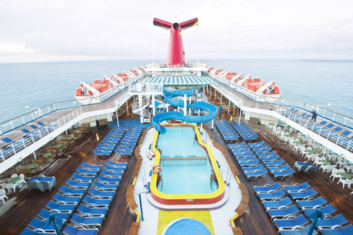 Carnival Elation Lido Deck Pool