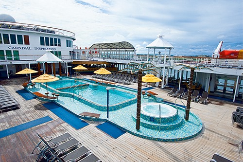 Carnival Inspiration Lido Deck Pool