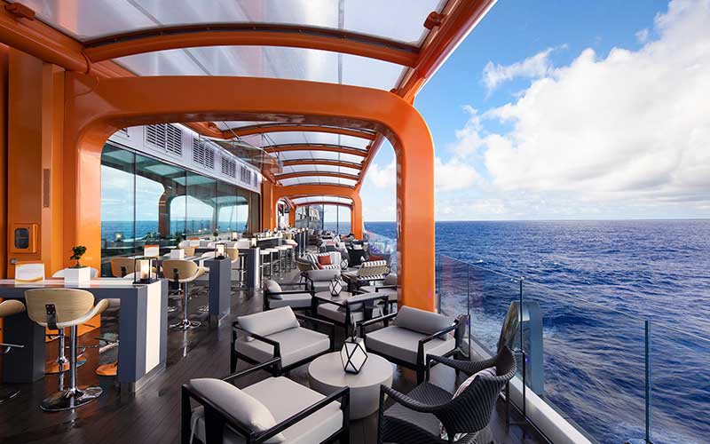 Dining aboard the Celebrity Apex