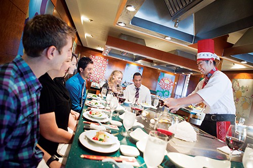 Teppanyaki on Norwegian Jewel