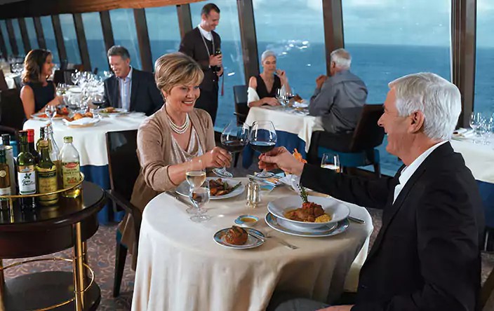 Dining rooms on board the Oceania Riviera