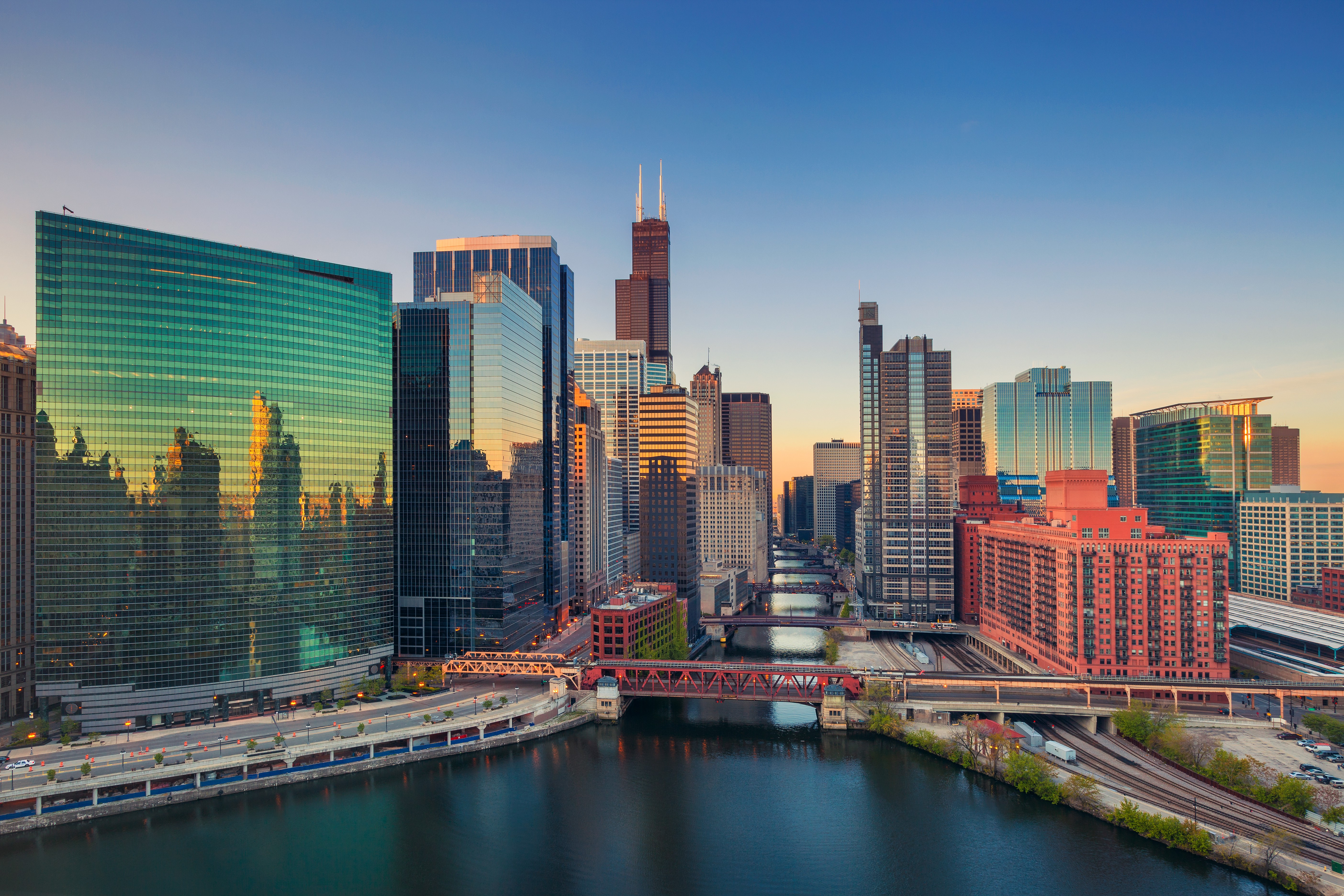 Chicago skyline buildings